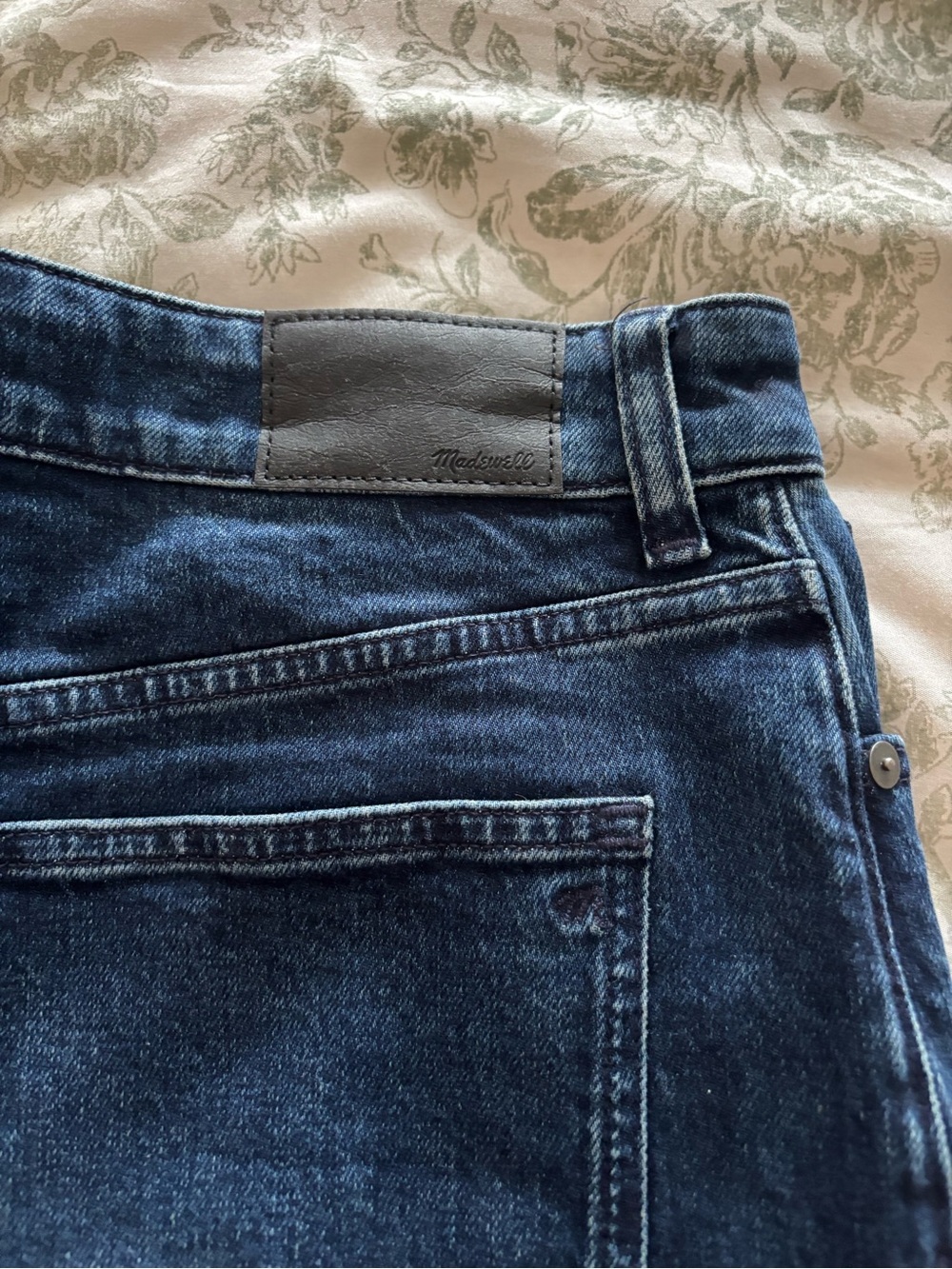 Madewell Men's Deep Blue Denim Slim Jeans - Picture 2 of 5